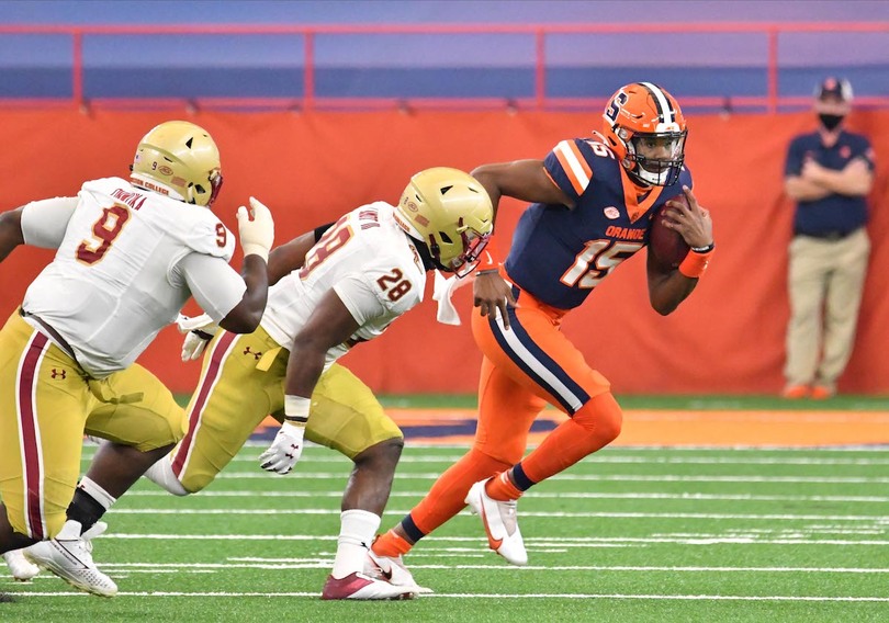 JaCobian Morgan’s first start can’t spark SU’s offense in 16-13 loss to BC