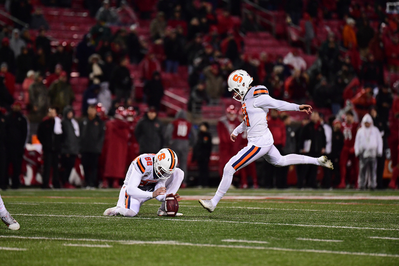 Andre Szmyt on cusp of SU all-time field goal record heading into final game