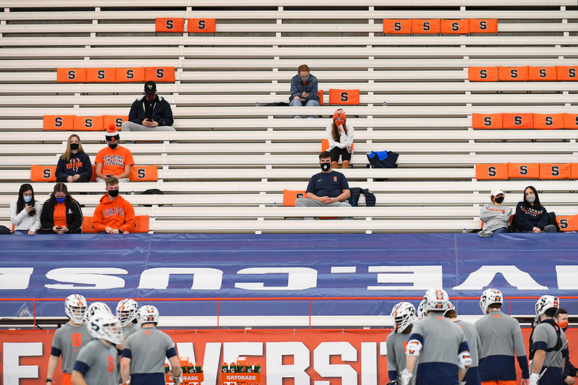 Syracuse allowed 900 fans to attend last weekend’s game. 250 came.