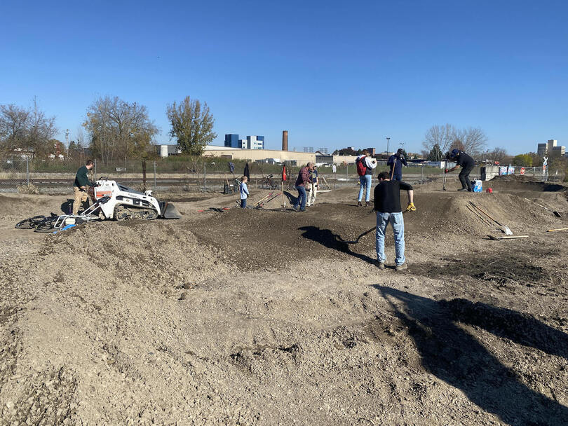 100 volunteers unite to build the only pump track in Syracuse