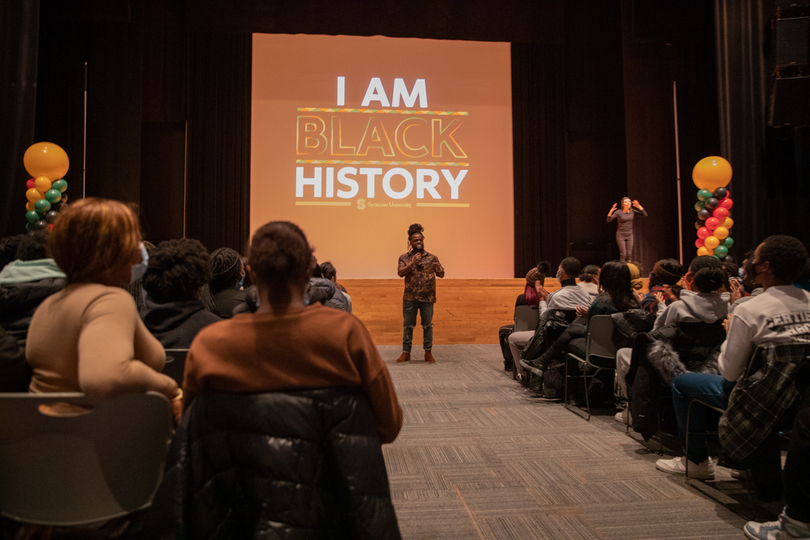 SU kicks off celebration of Black History Month at Goldstein Auditorium