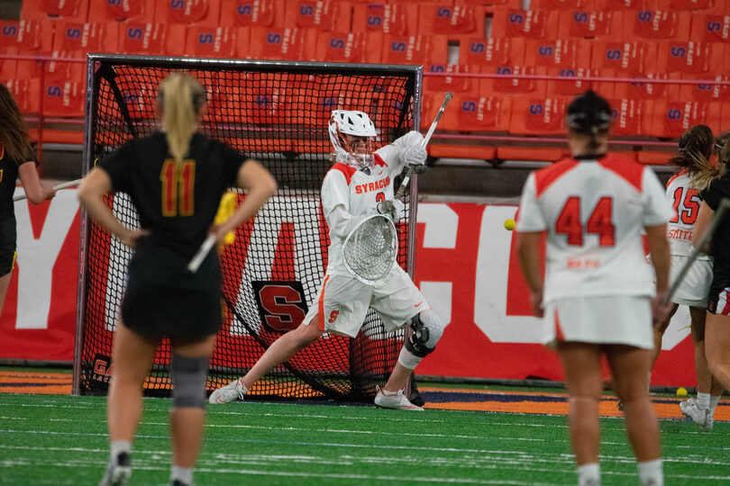 Delaney Sweitzer’s career-best 13 saves lead Syracuse in win over No. 2 Maryland